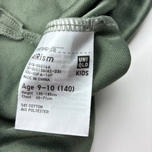 Load image into Gallery viewer, Unisex Uniqlo, AIRism khaki sports / activewear top, EUC, size 9-10,  