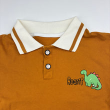 Load image into Gallery viewer, Boys KQW, polo shirt top, dinosaurs, EUC, size 6,  