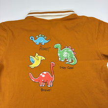 Load image into Gallery viewer, Boys KQW, polo shirt top, dinosaurs, EUC, size 6,  