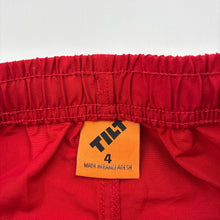Load image into Gallery viewer, Boys Tilt, lightweight board shorts, elasticated, GUC, size 4,  