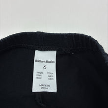 Load image into Gallery viewer, Girls Brilliant Basics, black stretchy leggings, Inside leg: 44cm, FUC, size 6,  
