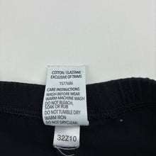 Load image into Gallery viewer, Girls Brilliant Basics, black stretchy leggings, Inside leg: 44cm, FUC, size 6,  