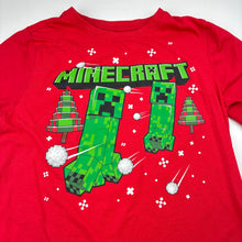 Load image into Gallery viewer, Boys Mojang, Minecraft Christmas tee / top, GUC, size 10,  