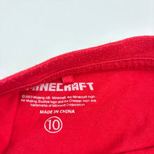 Load image into Gallery viewer, Boys Mojang, Minecraft Christmas tee / top, GUC, size 10,  