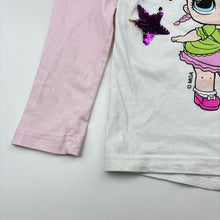 Load image into Gallery viewer, Girls LOL Surprise, cotton long sleeve tee / top, no size, armpit to armpit: 33cm, shoulder to cuff: 40cm, GUC, size 5,  