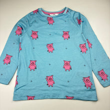 Load image into Gallery viewer, Unisex M&amp;S, Percy Pig cotton pyjama top &amp; bottoms, EUC, size 4-5,  