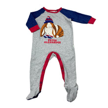 Load image into Gallery viewer, Unisex Peter Alexander, stretchy coverall / romper, rabbit, wash fade &amp; pilling, FUC, size 00,  