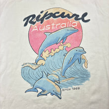 Load image into Gallery viewer, Girls RIP CURL, white cotton tee / top, small mark right front shoulder, FUC, size 12,  