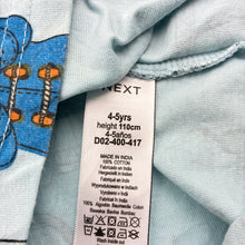 Load image into Gallery viewer, Unisex Next, Paddington Bear cotton tee / top, mark lower front, FUC, size 4-5,  