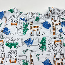 Load image into Gallery viewer, Unisex KIDDING AROUND, cotton tee / top, jungle animals, EUC, size 00,  