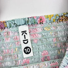 Load image into Gallery viewer, Girls KID, shirred floral viscose cropped top, GUC, size 10,  