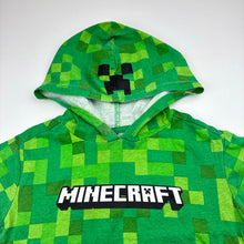 Load image into Gallery viewer, Boys Mojang, Minecraft hooded cotton tee / top, FUC, size 6,  