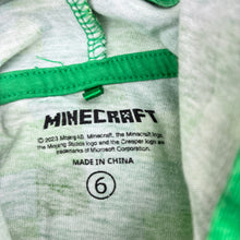 Load image into Gallery viewer, Boys Mojang, Minecraft hooded cotton tee / top, FUC, size 6,  