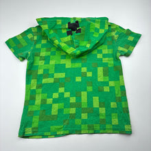 Load image into Gallery viewer, Boys Mojang, Minecraft hooded cotton tee / top, FUC, size 6,  