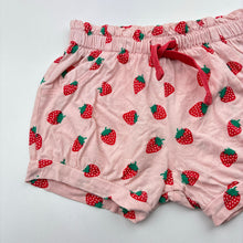 Load image into Gallery viewer, Girls Baby Berry, lightweight cotton shorts, elasticated, FUC, size 1,  