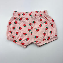 Load image into Gallery viewer, Girls Baby Berry, lightweight cotton shorts, elasticated, FUC, size 1,  