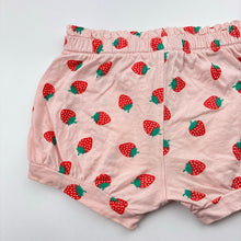 Load image into Gallery viewer, Girls Baby Berry, lightweight cotton shorts, elasticated, FUC, size 1,  