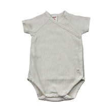 Load image into Gallery viewer, Unisex Seed, white ribbed bodysuit / romper, GUC, size 00,  