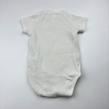Load image into Gallery viewer, Unisex Seed, white ribbed bodysuit / romper, GUC, size 00,  