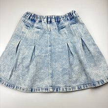 Load image into Gallery viewer, Girls SHEIN, embroidered denim skirt, elasticated, L: 41cm, GUC, size 12,  