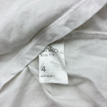 Load image into Gallery viewer, Unisex Anko, white cotton long sleeve tee / top, FUC, size 4,  