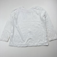 Load image into Gallery viewer, Unisex Anko, white cotton long sleeve tee / top, FUC, size 4,  