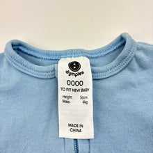 Load image into Gallery viewer, Unisex Dymples, cotton zip coverall / romper, GUC, size 0000,  