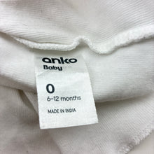 Load image into Gallery viewer, Unisex Anko, white cotton singlet top, EUC, size 0,  