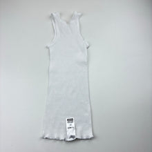 Load image into Gallery viewer, Unisex Bonds, white ribbed cotton singlet top, EUC, size 1,  