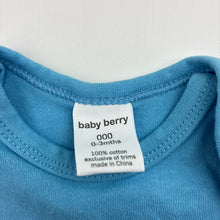 Load image into Gallery viewer, Boys Baby Berry, cotton bodysuit / romper, grandpa, EUC, size 000,  