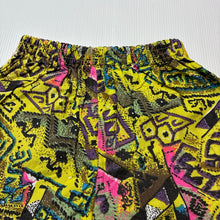 Load image into Gallery viewer, Boys handmade, colourful cotton shorts, elasticated, no size, W: 25cm across unstretched, GUC, size 2,  