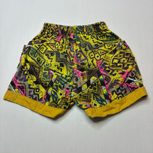Load image into Gallery viewer, Boys handmade, colourful cotton shorts, elasticated, no size, W: 25cm across unstretched, GUC, size 2,  