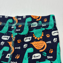 Load image into Gallery viewer, Unisex Dymples, navy cotton shorts, dinosaurs, elasticated, EUC, size 1,  