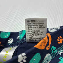 Load image into Gallery viewer, Unisex Dymples, navy cotton shorts, dinosaurs, elasticated, EUC, size 1,  