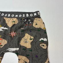 Load image into Gallery viewer, Unisex Bonds, stretchy leggings / bottoms, pirates, wash fade, FUC, size 2,  