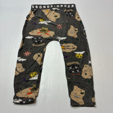 Load image into Gallery viewer, Unisex Bonds, stretchy leggings / bottoms, pirates, wash fade, FUC, size 2,  