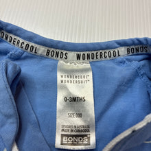 Load image into Gallery viewer, Unisex Bonds, WONDERCOOL zip wondersuit / zippy / romper, GUC, size 000,  