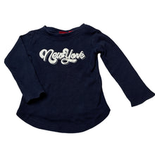 Load image into Gallery viewer, Boys Sprout, navy waffle cotton long sleeve top, GUC, size 2,  