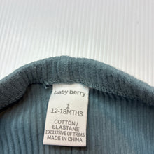 Load image into Gallery viewer, Girls Baby Berry, ribbed stretchy leggings, GUC, size 1,  