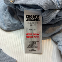 Load image into Gallery viewer, Unisex DKNY Jeans, blue cotton coverall / romper, EUC, size 0,  