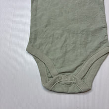 Load image into Gallery viewer, Unisex DKNY Jeans, green cotton bodysuit / romper, EUC, size 0,  