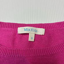 Load image into Gallery viewer, Girls Mix Kids, lightweight knitted cotton sweater / jumper, penguin, GUC, size 3,  