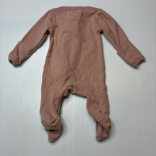 Load image into Gallery viewer, Girls JAXX &amp; HARLOW, organic cotton zip coverall / romper, pilling, FUC, size 000,  