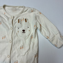 Load image into Gallery viewer, Unisex Next, cotton coverall / romper, rabbit, EUC, size 000,  