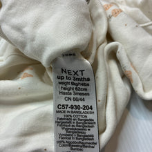Load image into Gallery viewer, Unisex Next, cotton coverall / romper, rabbit, EUC, size 000,  