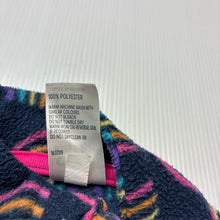 Load image into Gallery viewer, Girls Anko, fleece zip up sweater / jumper, rainbows, FUC, size 1,  