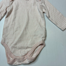 Load image into Gallery viewer, Unisex Happiest Baby, striped organic cotton bodysuit / romper, EUC, size 000,  