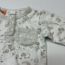 Load image into Gallery viewer, Unisex Pumpkin Patch, cotton coverall / romper, sheep, GUC, size 0000,  