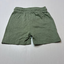 Load image into Gallery viewer, Unisex Anko, green cotton shorts, elasticated, GUC, size 2,  
