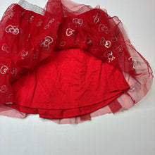 Load image into Gallery viewer, Girls San Rio, Hello Kitty lined tulle &amp; glitter skirt, elasticated, EUC, size 9,  